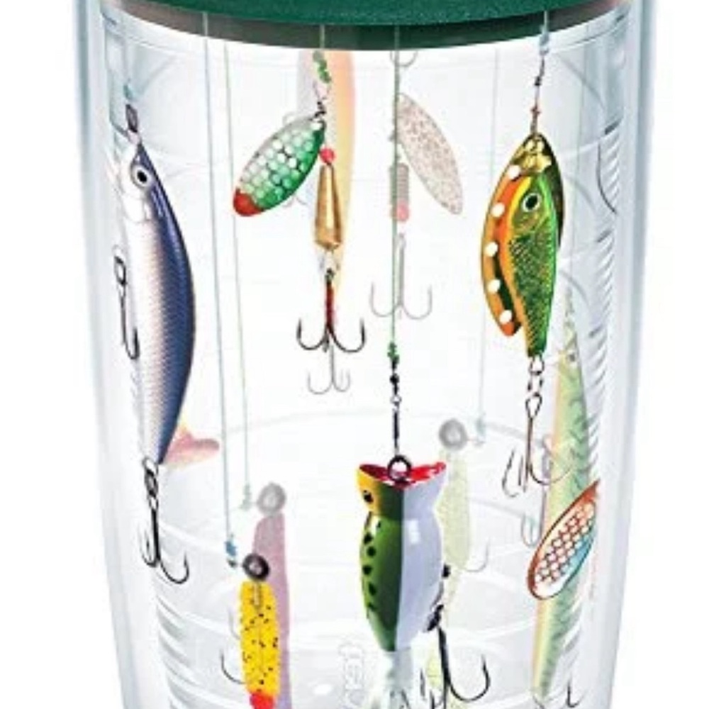 Tervis Fishing Lures Tumblers (Set of 3) – 16oz – Hunter Green lid